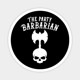 Barbarian Dungeons and Dragons Team Party Magnet